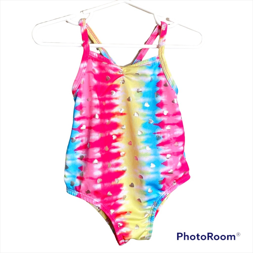 Penelope Mack Pink/Blue Tie Dye One Piece Suit Size 24 Months